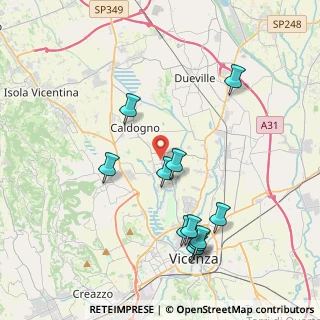 Mappa Via Delle Primule, 36030 Caldogno VI, Italia (4.11182)