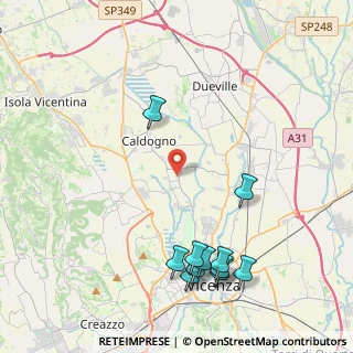 Mappa Via Delle Primule, 36030 Caldogno VI, Italia (5.03273)