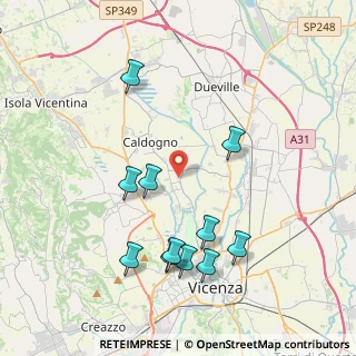 Mappa Via Delle Primule, 36030 Caldogno VI, Italia (4.12545)
