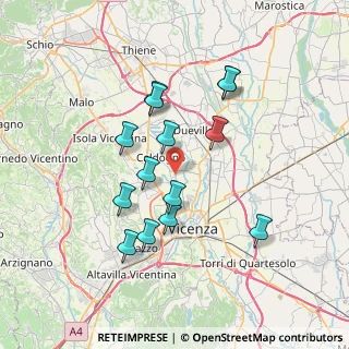 Mappa Via Delle Primule, 36030 Caldogno VI, Italia (6.53571)