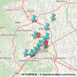 Mappa Via Delle Primule, 36030 Caldogno VI, Italia (6.18929)