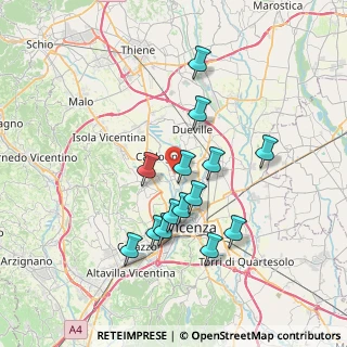 Mappa Via Delle Primule, 36030 Caldogno VI, Italia (6.49786)