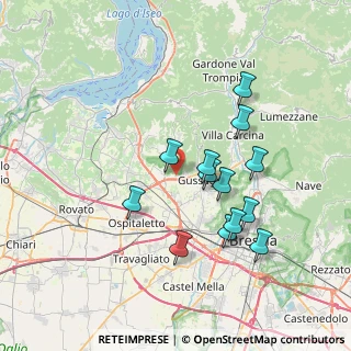 Mappa Via Piave, 25050 Rodengo-Saiano BS, Italia (6.72538)