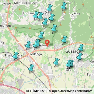 Mappa Via Piave, 25050 Rodengo-Saiano BS, Italia (2.2975)