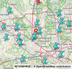 Mappa Via per Origgio, 21042 Caronno Pertusella VA, Italia (10.0855)