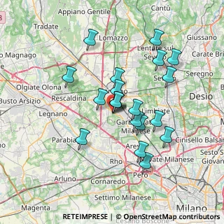 Mappa Via per Origgio, 21042 Caronno Pertusella VA, Italia (6.1705)