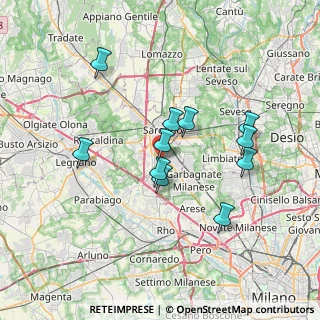 Mappa Via per Origgio, 21042 Caronno Pertusella VA, Italia (6.30545)