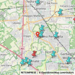 Mappa Via per Origgio, 21042 Caronno Pertusella VA, Italia (2.92917)