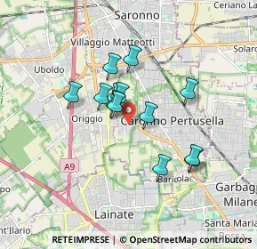 Mappa Via Origgio, 21042 Caronno Pertusella VA, Italia (1.31)