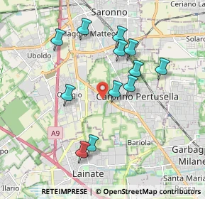 Mappa Via Origgio, 21042 Caronno Pertusella VA, Italia (1.76667)