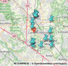 Mappa Via per Origgio, 21042 Caronno Pertusella VA, Italia (3.31188)