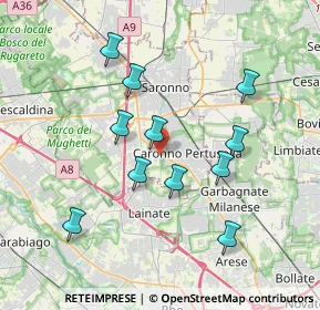 Mappa Via Origgio, 21042 Caronno Pertusella VA, Italia (3.48091)