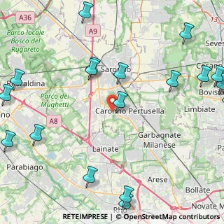 Mappa Via Origgio, 21042 Caronno Pertusella VA, Italia (6.489)