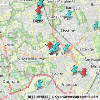 Mappa Villaggio San Carlo, 20835 Muggiò MB, Italia (2.52692)
