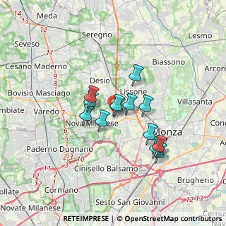 Mappa Villaggio San Carlo, 20835 Muggiò MB, Italia (2.50231)