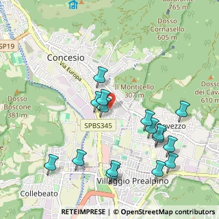 Mappa Via Sant'Andrea, 25069 Concesio BS, Italia (1.09938)