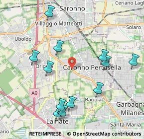 Mappa SS 233, 21042 Caronno Pertusella VA, Italia (2.22167)