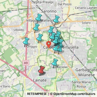 Mappa SS 233, 21042 Caronno Pertusella VA, Italia (1.3725)