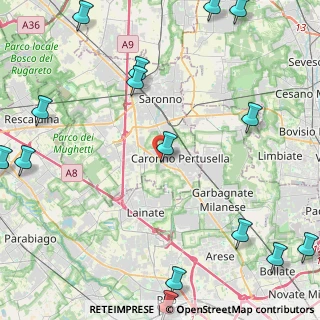 Mappa SS 233, 21042 Caronno Pertusella VA, Italia (6.696)
