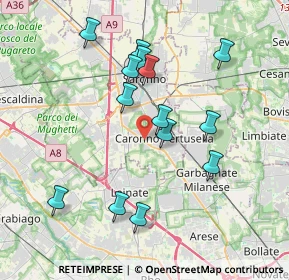 Mappa SS 233, 21042 Caronno Pertusella VA, Italia (3.65286)