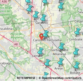 Mappa SS 233, 21042 Caronno Pertusella VA, Italia (6.086)