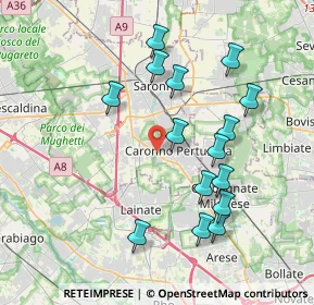 Mappa SS 233, 21042 Caronno Pertusella VA, Italia (3.80933)