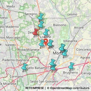 Mappa Via G.D'Annunzio, 20835 Muggiò MB, Italia (3.42)