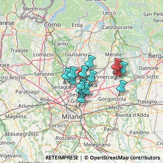 Mappa Via G.D'Annunzio, 20835 Muggiò MB, Italia (8.51286)