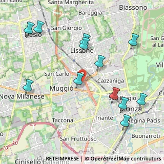 Mappa Via G.D'Annunzio, 20835 Muggiò MB, Italia (2.4075)