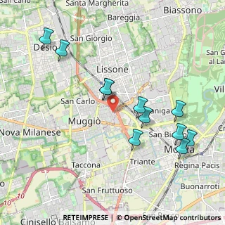 Mappa Via G.D'Annunzio, 20835 Muggiò MB, Italia (2.06727)