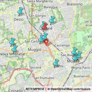 Mappa Via G.D'Annunzio, 20835 Muggiò MB, Italia (2.2575)