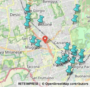 Mappa Via G.D'Annunzio, 20835 Muggiò MB, Italia (2.541)