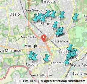Mappa Via G.D'Annunzio, 20835 Muggiò MB, Italia (2.087)