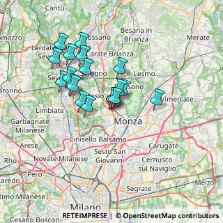 Mappa Via G.D'Annunzio, 20835 Muggiò MB, Italia (5.95789)