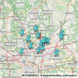 Mappa Via G.D'Annunzio, 20835 Muggiò MB, Italia (6.074)