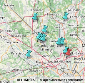 Mappa Piazzale Cardinal Ferrari, 21042 Caronno Pertusella VA, Italia (5.95273)