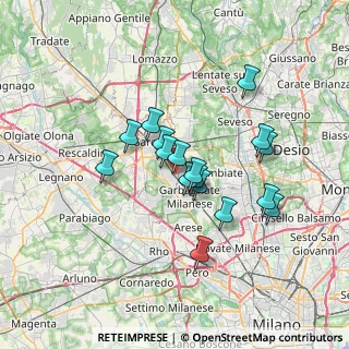 Mappa Piazzale Cardinal Ferrari, 21042 Caronno Pertusella VA, Italia (5.54765)