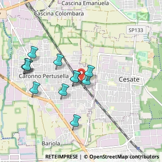 Mappa Via Monte Grappa, 21042 Caronno Pertusella VA, Italia (0.91833)