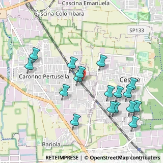 Mappa Piazzale Cardinal Ferrari, 21042 Caronno Pertusella VA, Italia (1.06118)