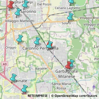 Mappa Via Monte Grappa, 21042 Caronno Pertusella VA, Italia (3.14917)