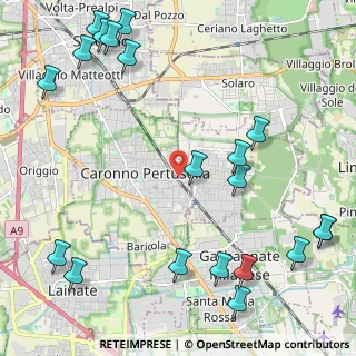 Mappa Via Monte Grappa, 21042 Caronno Pertusella VA, Italia (3.004)