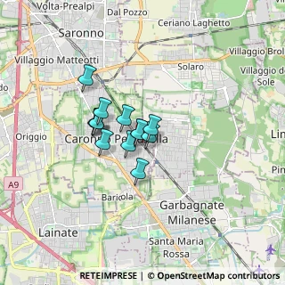 Mappa Piazzale Cardinal Ferrari, 21042 Caronno Pertusella VA, Italia (1.02769)
