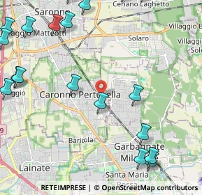 Mappa Piazzale Cardinal Ferrari, 21042 Caronno Pertusella VA, Italia (3.07158)