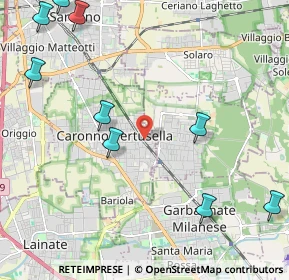 Mappa Via Monte Grappa, 21042 Caronno Pertusella VA, Italia (3.08545)