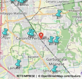 Mappa Piazzale Cardinal Ferrari, 21042 Caronno Pertusella VA, Italia (2.88538)