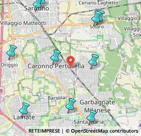 Mappa Piazzale Cardinal Ferrari, 21042 Caronno Pertusella VA, Italia (2.89455)