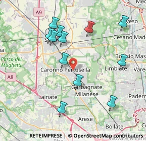 Mappa Via Monte Grappa, 21042 Caronno Pertusella VA, Italia (4.01333)