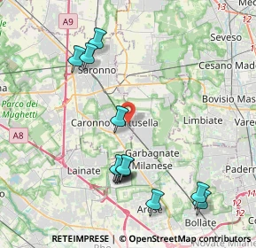 Mappa Piazzale Cardinal Ferrari, 21042 Caronno Pertusella VA, Italia (4.3325)