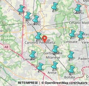 Mappa Via Monte Grappa, 21042 Caronno Pertusella VA, Italia (4.95857)