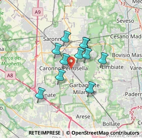 Mappa Via Monte Grappa, 21042 Caronno Pertusella VA, Italia (2.41636)
